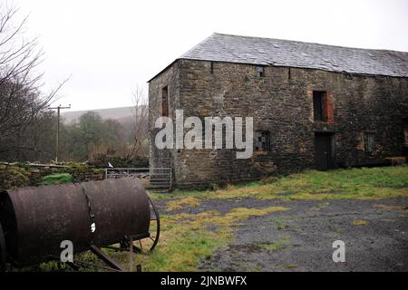 Image ©sous licence de Parsons Media. 29/12/2021. Londres, Royaume-Uni. Roundhouse Farm - William Wales. Vue générale de Roundhouse Farm - William, Nantyglo, pays de Galles du Sud. Ce cottage classé de catégorie II se trouve dans le parc d'un ancien chantier d'arironneries. Situé dans le parc d'un site historique, le complexe Nantyglo Ironworks, dans la vallée d'Ebbw-Fach, dans le sud-est du pays de Galles. Photo par Andrew Parsons / Parsons Media Banque D'Images