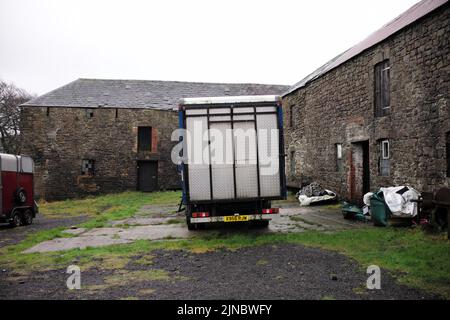 Image ©sous licence de Parsons Media. 29/12/2021. Londres, Royaume-Uni. Roundhouse Farm - William Wales. Vue générale de Roundhouse Farm - William, Nantyglo, pays de Galles du Sud. Ce cottage classé de catégorie II se trouve dans le parc d'un ancien chantier d'arironneries. Situé dans le parc d'un site historique, le complexe Nantyglo Ironworks, dans la vallée d'Ebbw-Fach, dans le sud-est du pays de Galles. Photo par Andrew Parsons / Parsons Media Banque D'Images