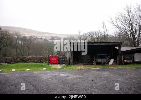 Image ©sous licence de Parsons Media. 29/12/2021. Londres, Royaume-Uni. Roundhouse Farm - William Wales. Vue générale de Roundhouse Farm - William, Nantyglo, pays de Galles du Sud. Ce cottage classé de catégorie II se trouve dans le parc d'un ancien chantier d'arironneries. Situé dans le parc d'un site historique, le complexe Nantyglo Ironworks, dans la vallée d'Ebbw-Fach, dans le sud-est du pays de Galles. Photo par Andrew Parsons / Parsons Media Banque D'Images