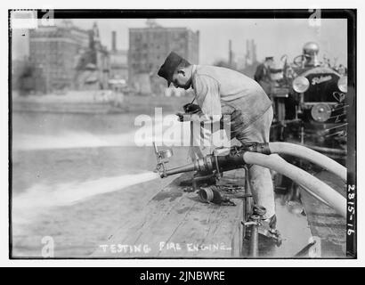 L'essai d'incendie Banque D'Images