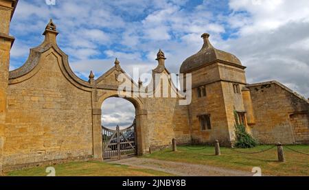 Bâtiments à Church Street, Chipping Campden, Cotswolds, Gloucestershire, Angleterre, ROYAUME-UNI, GL55 6AT Banque D'Images