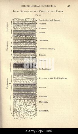 L'ancienne vie-histoire de la terre (page 43) Banque D'Images