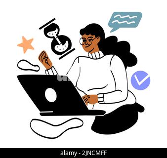 Concept de performance des employés Illustration de Vecteur