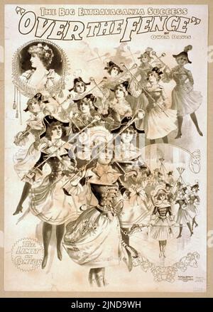 Le grand succès extravaganza, par dessus la clôture par Owen Davis. Banque D'Images