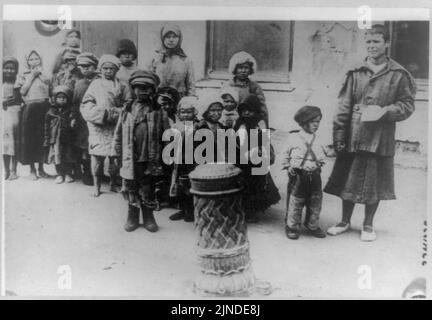 Les conditions réelles de vérité amère dans la zone de famine russe Banque D'Images