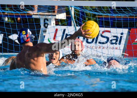 Sassari, Italie. 10th août 2022. Italia - SerbiaWaterpolo coupe de Sardaigne 2022 Sassari, 10/08/2022 Foto Luigi Canu pendant la coupe de Sardaigne hommes - Italie vs Serbie, Waterpolo internationales à Sassari, Italie, 10 août 2022 Credit: Independent photo Agency/Alay Live News Banque D'Images