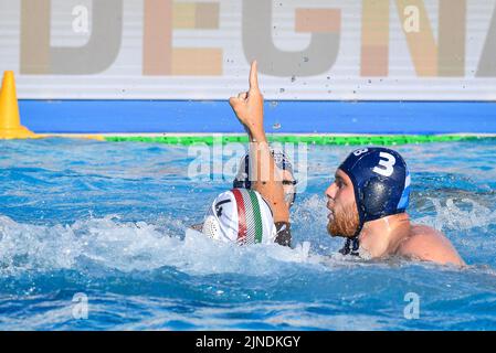 Sassari, Italie. 10th août 2022. Italia - SerbiaWaterpolo coupe de Sardaigne 2022 Sassari, 10/08/2022 Foto Luigi Canu pendant la coupe de Sardaigne hommes - Italie vs Serbie, Waterpolo internationales à Sassari, Italie, 10 août 2022 Credit: Independent photo Agency/Alay Live News Banque D'Images