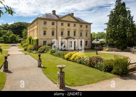 Pencenarrow House & Gardens, une grande maison géorgienne à Cornwall, en Angleterre. Banque D'Images