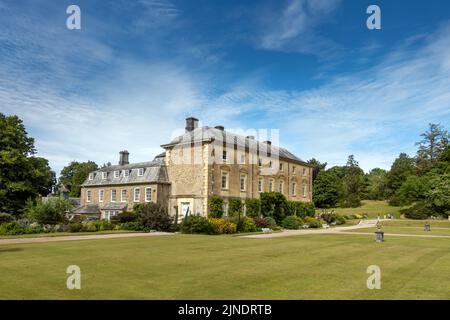 Pencenarrow House & Gardens, une grande maison géorgienne à Cornwall, en Angleterre. Banque D'Images