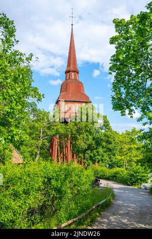 Clocher de Hasjo à Skansen à Stockholm Banque D'Images