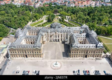Résidence Würzburg, Würzburg, Allemagne Banque D'Images