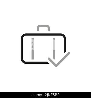 Icône associée à la richesse. Icône de sélection de bagages. Illustration de Vecteur