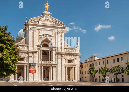 Basilique Santa Maria degli Angeli, Assise, Ombrie, Italie Banque D'Images