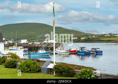 Port à Portmagee, Ring of Kerry, Co. Kerry, Irlande Banque D'Images