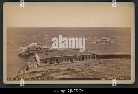 La maison de falaise, près de San Francisco, Cal. - Taber photo., San Francisco. Banque D'Images