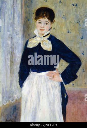 Pierre Auguste Renoir, Serveuse au restaurant Duval, portrait peint à l'huile sur toile, vers 1875 Banque D'Images