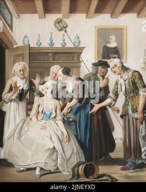 La découverte de Jan Claasz. de Cornelis TROOST 182 Mauritshuis Banque D'Images