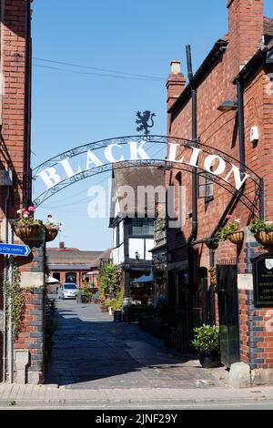 Le Lion noir, Hereford Banque D'Images