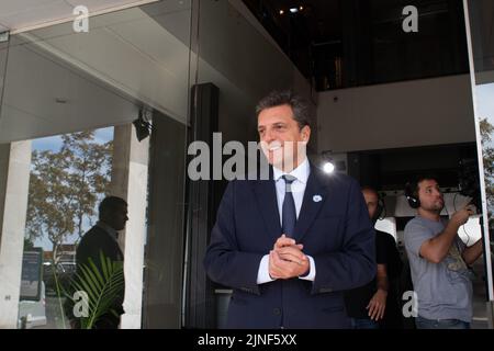 Buenos Aires, Argentine. 22nd mai 2019. Nommé ministre de l'économie, Sergio Massa, membre de la Chambre des députés, prend la relève au milieu d'une énorme crise économique et fait face à la difficile tâche de contrôler une inflation qui a atteint 60% par an, avec environ 50% de la population sous le seuil de pauvreté. (Photo par Patricio Murphy/SOPA Images/Sipa USA) crédit: SIPA USA/Alay Live News Banque D'Images