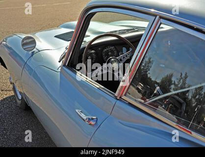 E Type Jaguar Fastback Banque D'Images