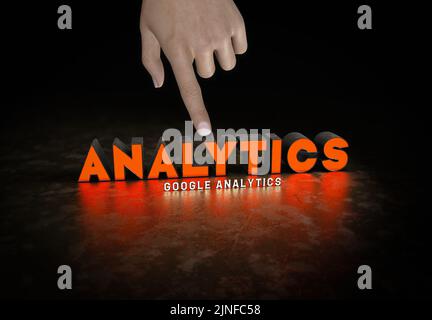 Google, 3D papier peint Google Banque D'Images