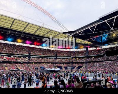 Le London Wembley Stadium pendant le circuit Harry Styles Love On Banque D'Images