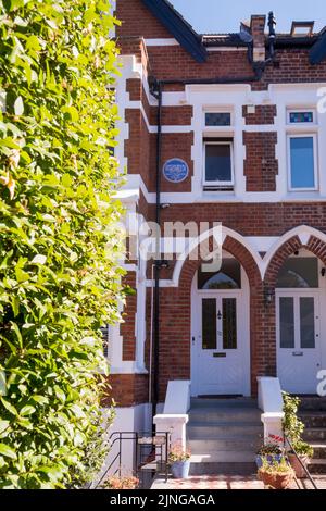 La maison à Anerley Park, Bromley, vivait dans Dadabhai Naoroji 19th siècle député britannique et nationaliste indien. Banque D'Images