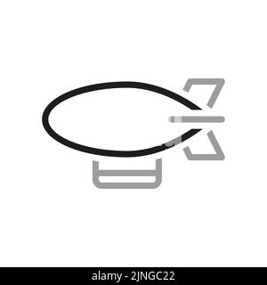 Icône ligne vectorielle simple de transport. Icône ligne vectorielle simple de transport. Contient une icône telle que vaisseau aérien. Illustration de Vecteur