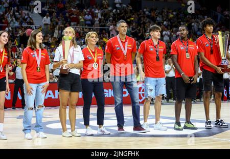 Madrid, Espagne. 11th août 2022. 11th août 2022 ; Centre Wizink ; Madrid ; Espagne ; match amical ; Eurobasket; Espagne contre Grèce; 900/Cormon Press Credit: CORMON PRESS/Alay Live News Banque D'Images