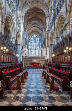 Beverley Minster dans la circonscription est du Yorkshire Banque D'Images