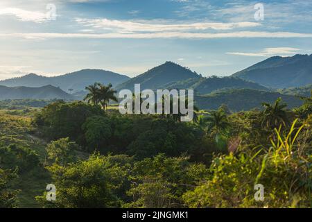 Magnifique vue sur le paysage de l'île cubaine Banque D'Images