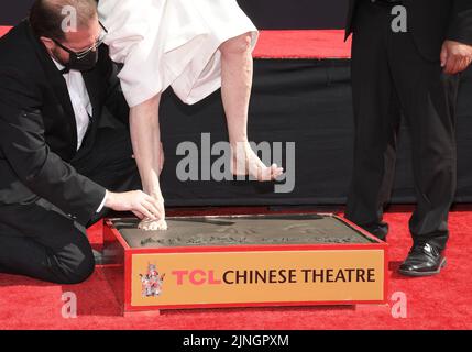 Los Angeles, États-Unis. 11th août 2022. Diane Keaton cérémonie de main et d'empreinte au TCL Chinese Theatre à Hollywood, CA, jeudi, ?11 août 2022. (Photo par Sthanlee B. Mirador/Sipa USA) crédit: SIPA USA/Alay Live News Banque D'Images