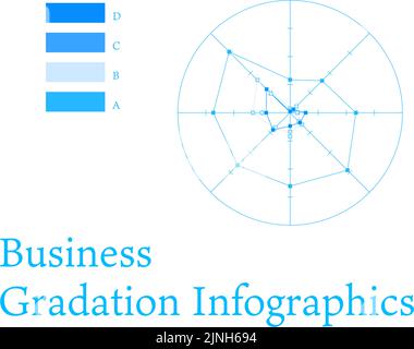 Infographies, graphiques, graphiques et tableaux bleus Illustration de Vecteur