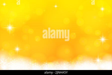 Carte de Noël bordée de flocons de neige Illustration de Vecteur