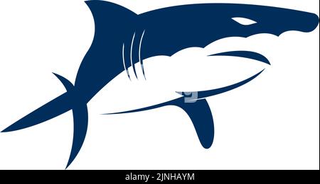 Illustration du logo Shark Icon Illustration de Vecteur