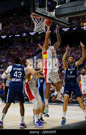 Wizink Centre, Madrid, Espagne. 11th août 2022. Eurobasket: Match de basket-ball amical Espagne V Grèce. Crédit: EnriquePSans/Alay Live News Banque D'Images