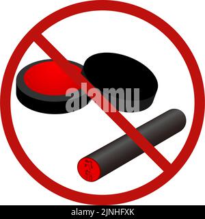 Abolition de l'estampage illustration de de-hanko - Traduction: SATO Illustration de Vecteur