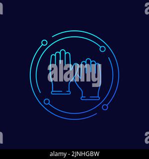 icône de gants, motif vectoriel Illustration de Vecteur