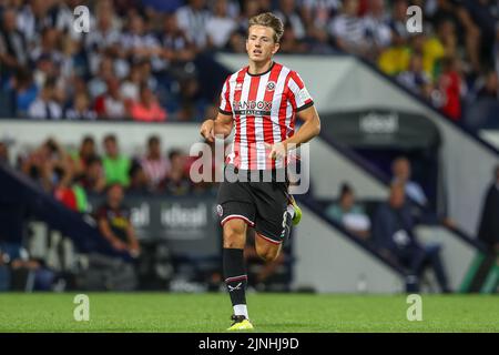 West Bromwich, Royaume-Uni. 11th août 2022. Sander Berge #8 de Sheffield United pendant le match à West Bromwich, Royaume-Uni le 8/11/2022. (Photo de Gareth Evans/News Images/Sipa USA) Credit: SIPA USA/Alay Live News Banque D'Images