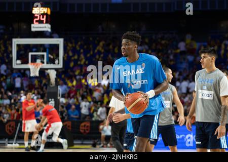 Madrid, Madrid, Espagne. 11th août 2022. KOSTAS ANTETOKOUNMPO pendant le match de basket-ball Espagne contre Grèce amical de la tournée mode Europe de l'équipe nationale espagnole au Centre WiZink de Madrid. (Image de crédit : © Oscar Ribas Torres/ZUMA Press Wire) Banque D'Images