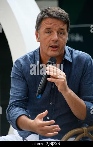 Marina di Pietrasanta, ITALIE. 11 août 2022. Réunion à Caffè della Versiliana, sur la photo Matteo Renzi. Stefano Dalle Luche / Alamy Live News Banque D'Images