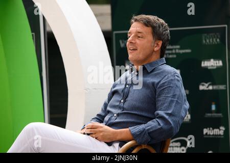 Marina di Pietrasanta, ITALIE. 11 août 2022. Réunion à Caffè della Versiliana, sur la photo Matteo Renzi. Stefano Dalle Luche / Alamy Live News Banque D'Images