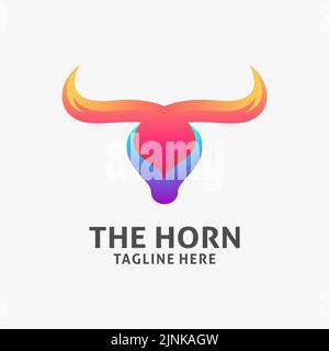 Logo représentant une corne de tête Illustration de Vecteur