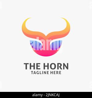 Logo représentant une corne de tête Illustration de Vecteur