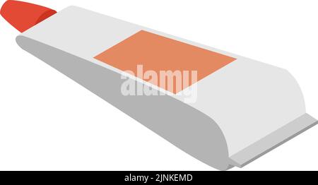 Illustration de l'onguent isométrique de type tube Illustration de Vecteur