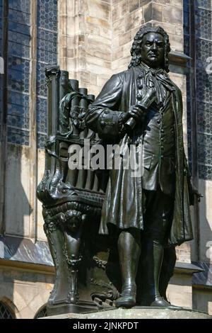 leipzig, neues bach-denkmal, leipzigs Banque D'Images