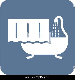 Illustration simple d'icône pour prendre une douche Illustration de Vecteur