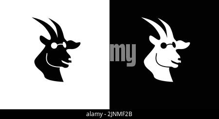 Motif abstrait de chèvre unique et frais Illustration de Vecteur