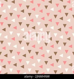 Motif géométrique sans couture moderne pour l'impression et le textile. Arrière-plan de texture de répétition abstraite. Formes de triangles symétriques de couleurs variables Illustration de Vecteur