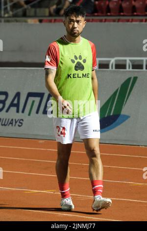 Hochiminh, Vietnam. 12th août 2022. Ex-USMNT joueur Lee Nguyen en action pour Hochiminh City vs Binh Dinh FC. DAT Do/Alay Live News Banque D'Images